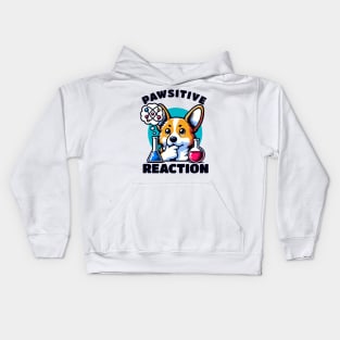 Pawsitive Reaction Black Chemistry Dog Lover Kids Hoodie